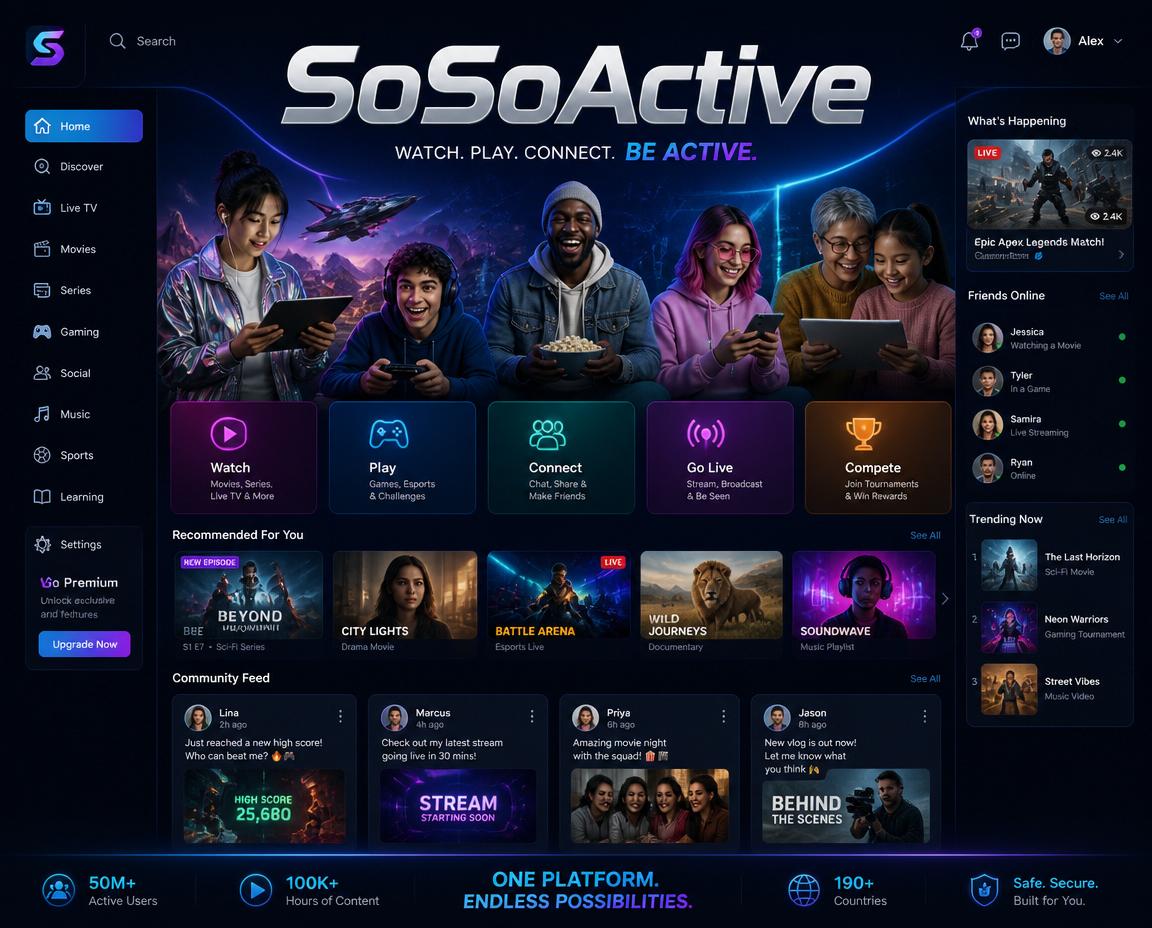 SoSoActive:The Digital Media Platform Redefining Modern